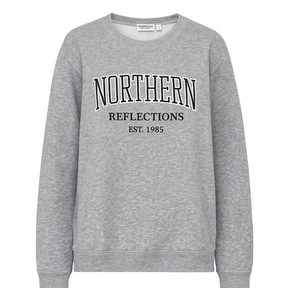 Northern Reflections | S |1985 Logo Crewneck Sweater – Grey - Picture 1 of 7